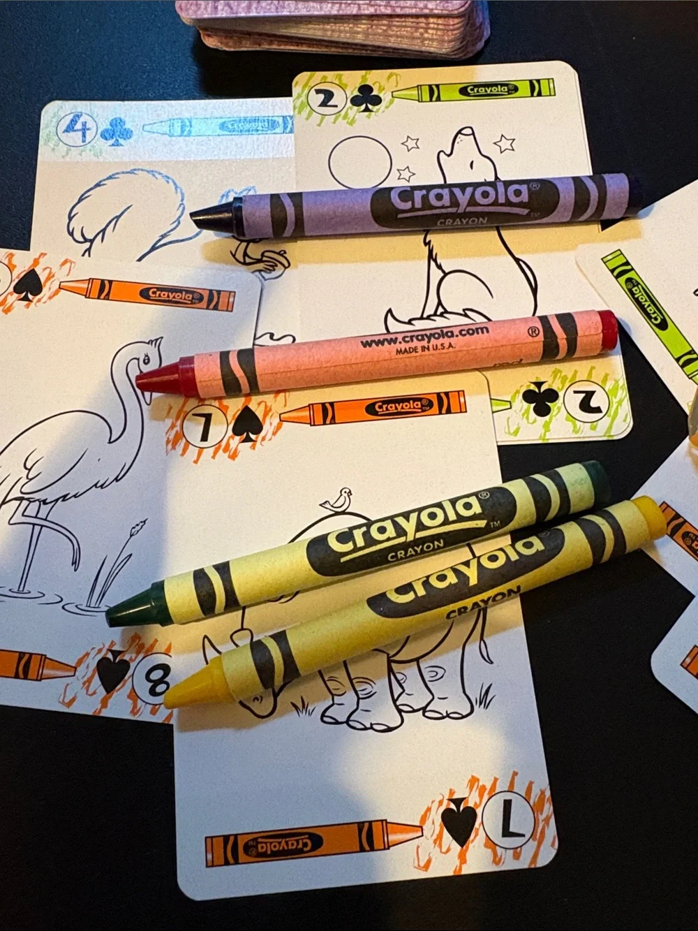 Crayola Colorable Playing Cards - Yellow